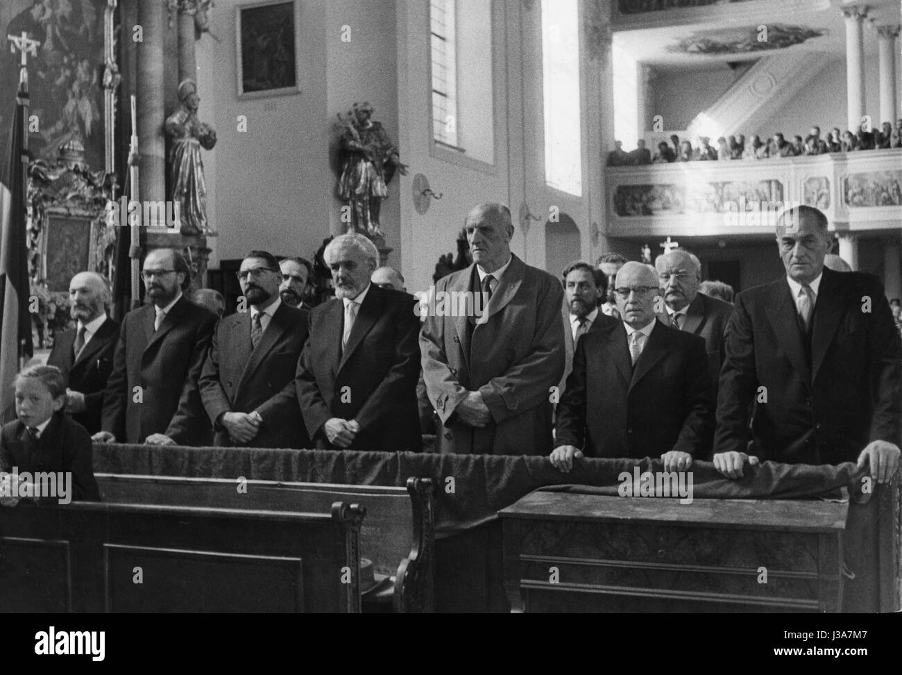 Servizio cattolica in Oberammergau, 1959 Foto Stock