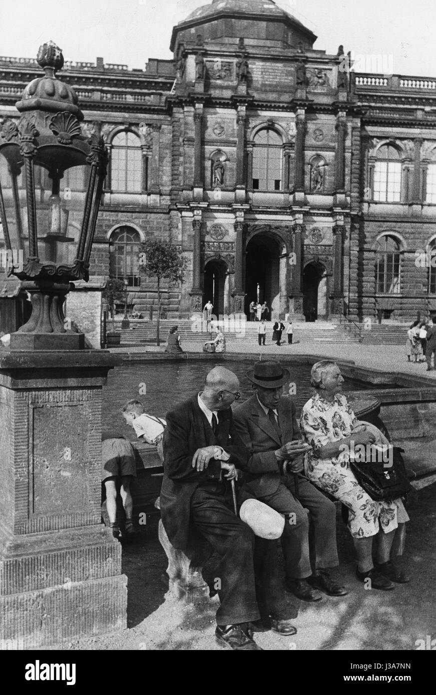 Zwinger di Dresda, 1956 Foto Stock