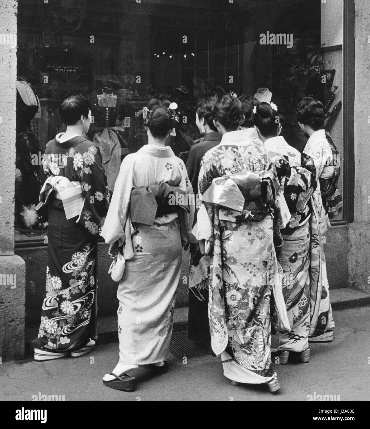 Giapponese geishe, 1958 Foto Stock