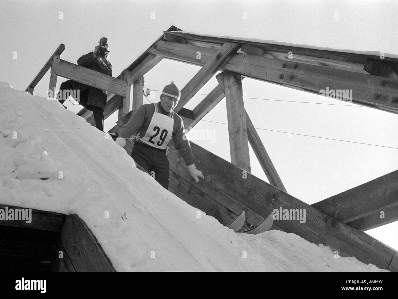 Torneo delle quattro colline 1963/1964: salto individuale a Garmisch-Partenkirchen, 1964 Foto Stock