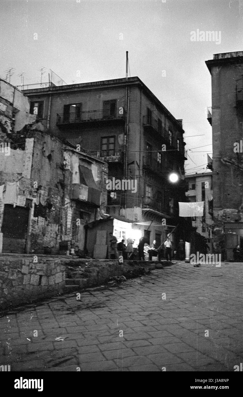 Zona residenziale a Palermo, 1963 Foto Stock