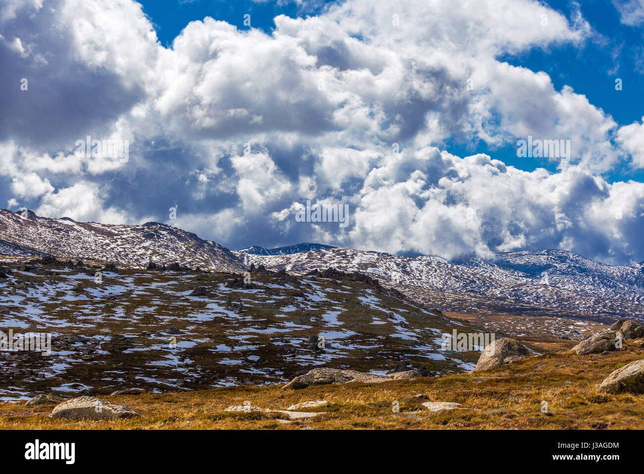 Lo splendido paesaggio di Kosciuszko National Park, Australia. Foto Stock