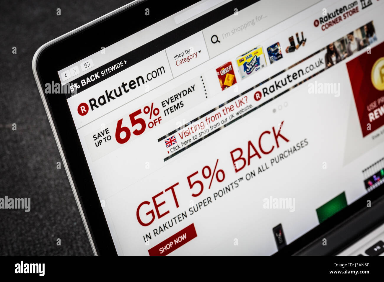 Rakuten.com Rakuten website Foto Stock