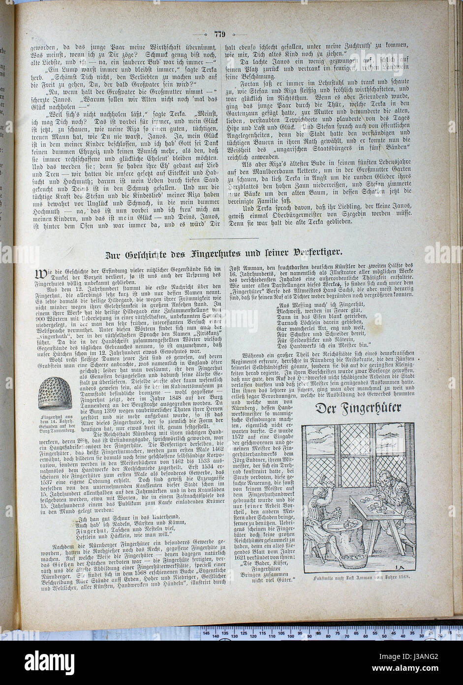"Die Gartenlaube" è stata un'importante rivista tedesca pubblicata nel XIX secolo. Questo numero del 1886 presenta contenuti culturali, letterari e politici, che riflettono l'atmosfera intellettuale e sociale del tempo. Foto Stock