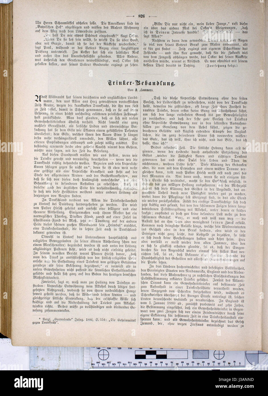 "Die Gartenlaube" era un importante settimanale tedesco, e il numero del 1886 presenta varie discussioni culturali, politiche e sociali rilevanti per l'epoca, riflettendo la società tedesca del tardo XIX secolo. Foto Stock