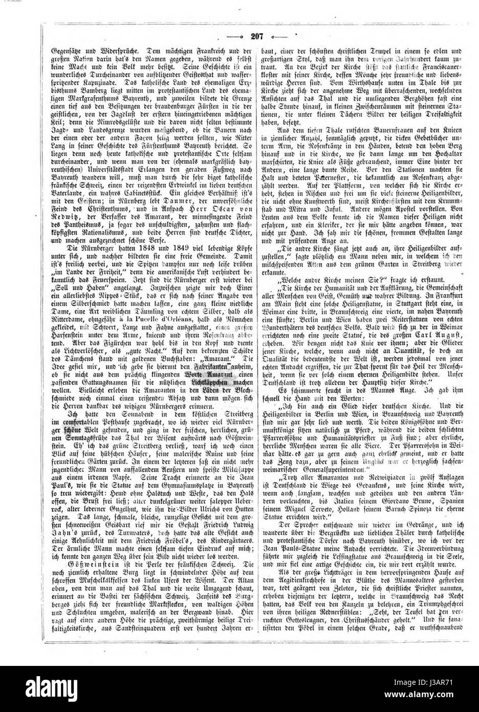 Die Gartenlaube è stata una popolare rivista illustrata tedesca pubblicata nel XIX secolo. Nel 1857, la rivista presentò vari argomenti culturali, storici e artistici, contribuendo alla vita intellettuale del tempo. Foto Stock