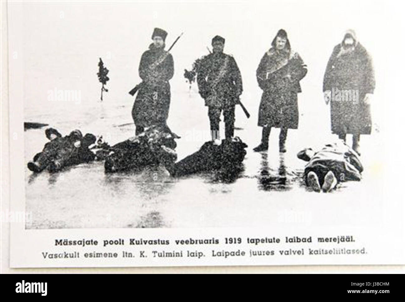 Nel 1941, durante la guerra tedesco-sovietica, i soldati estoni furono uccisi dalle forze ribelli a Saarenmaa, un'isola al largo delle coste dell'Estonia. Questo evento ha segnato un tragico capitolo nella storia turbolenta della regione durante la seconda guerra mondiale Foto Stock
