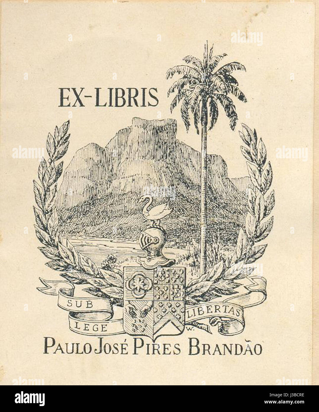 Ex-libris Foto Stock