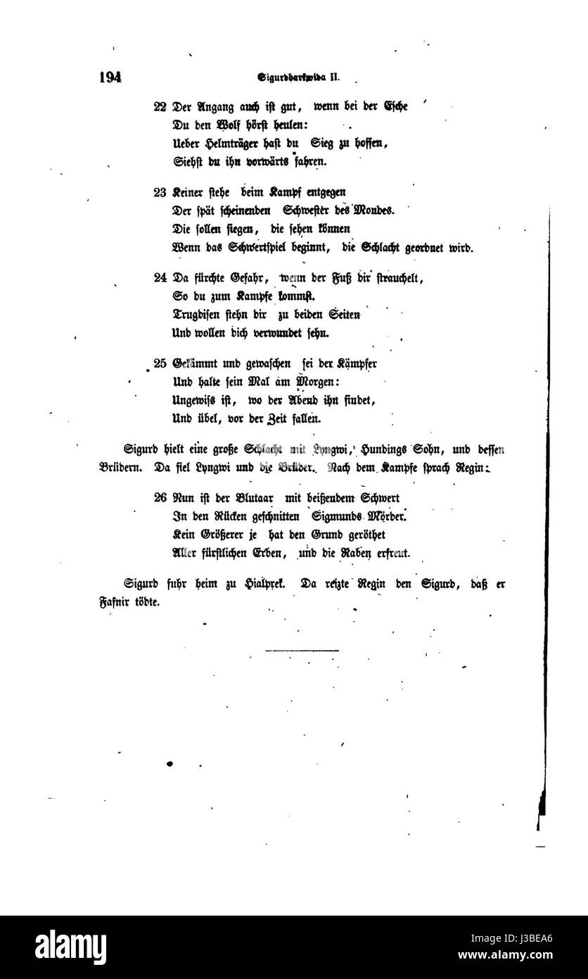 Die Edda Seite 204 Foto Stock