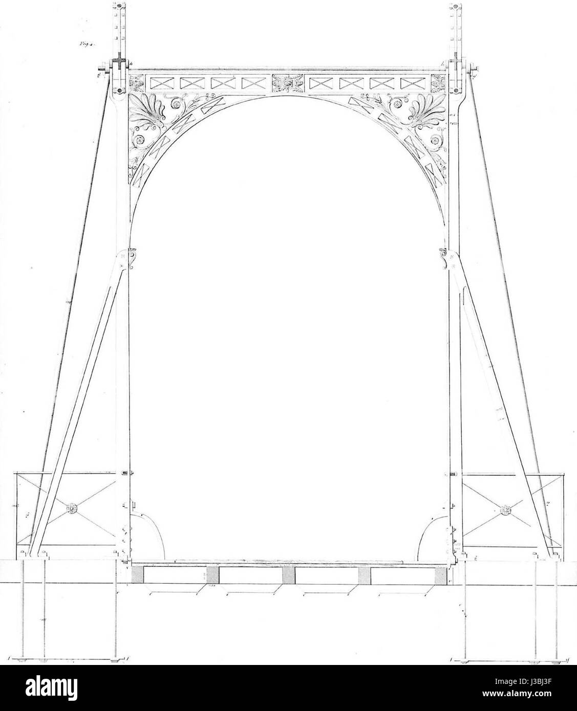 Ponte levatoio Goor vista frontale Foto Stock