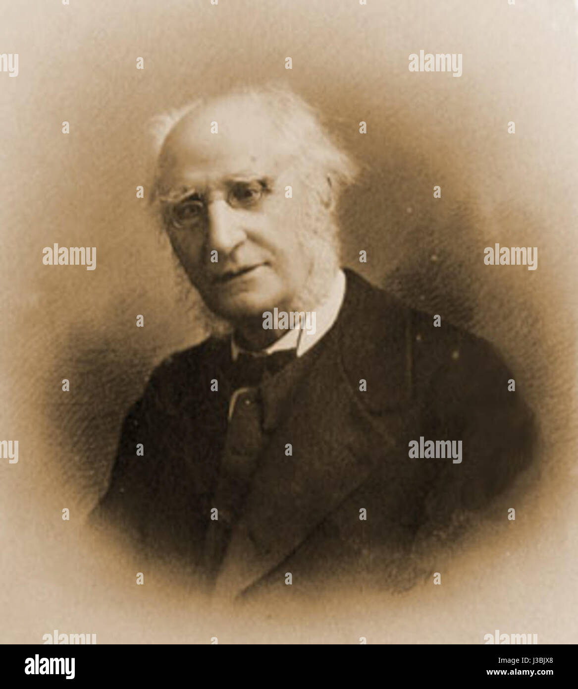Ã Ollivier è stato uno statista e avvocato francese, meglio conosciuto per il suo ruolo di primo ministro durante l'Impero francese negli anni '1870 È ricordato per il suo coinvolgimento nella guerra franco-prussiana e la sua carriera politica alla fine del XIX secolo. Foto Stock