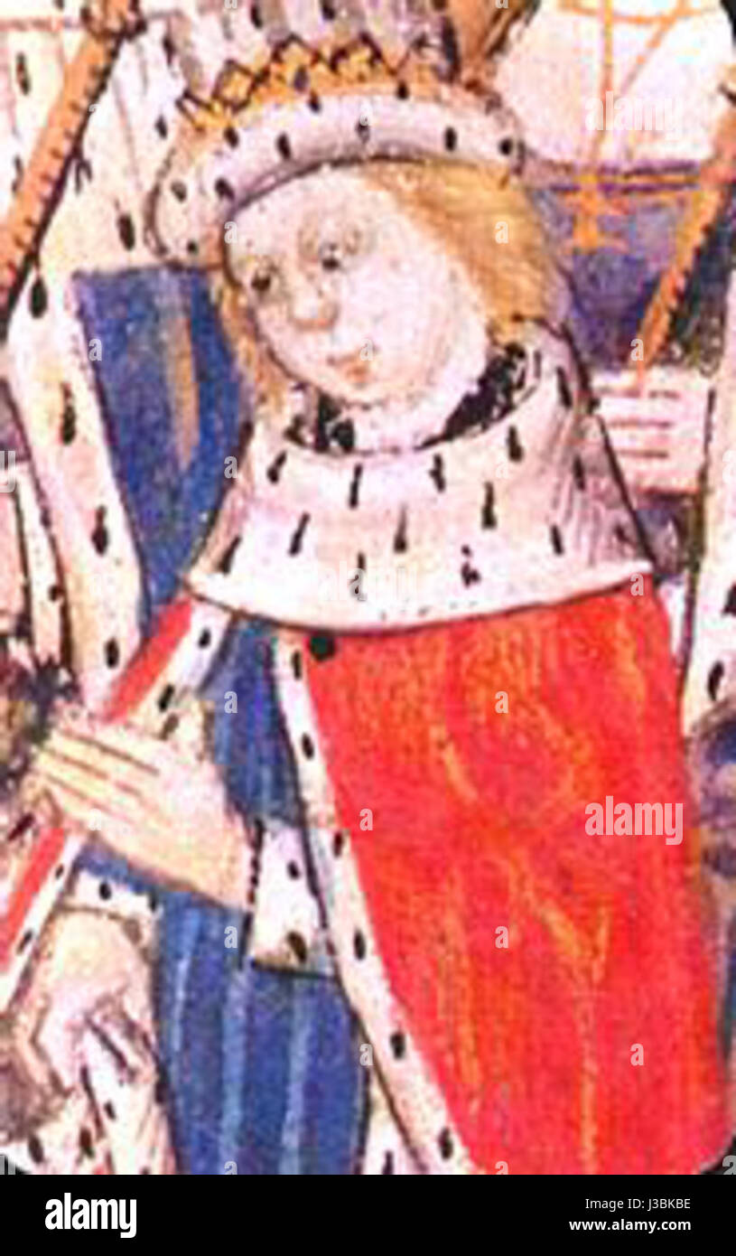 Edoardo V era un giovane re inglese, governando brevemente nel 1483. Il suo regno fu interrotto dalla sua misteriosa scomparsa, che rimane uno degli eventi irrisolti nella storia britannica. Era il figlio maggiore di Edoardo IV Foto Stock