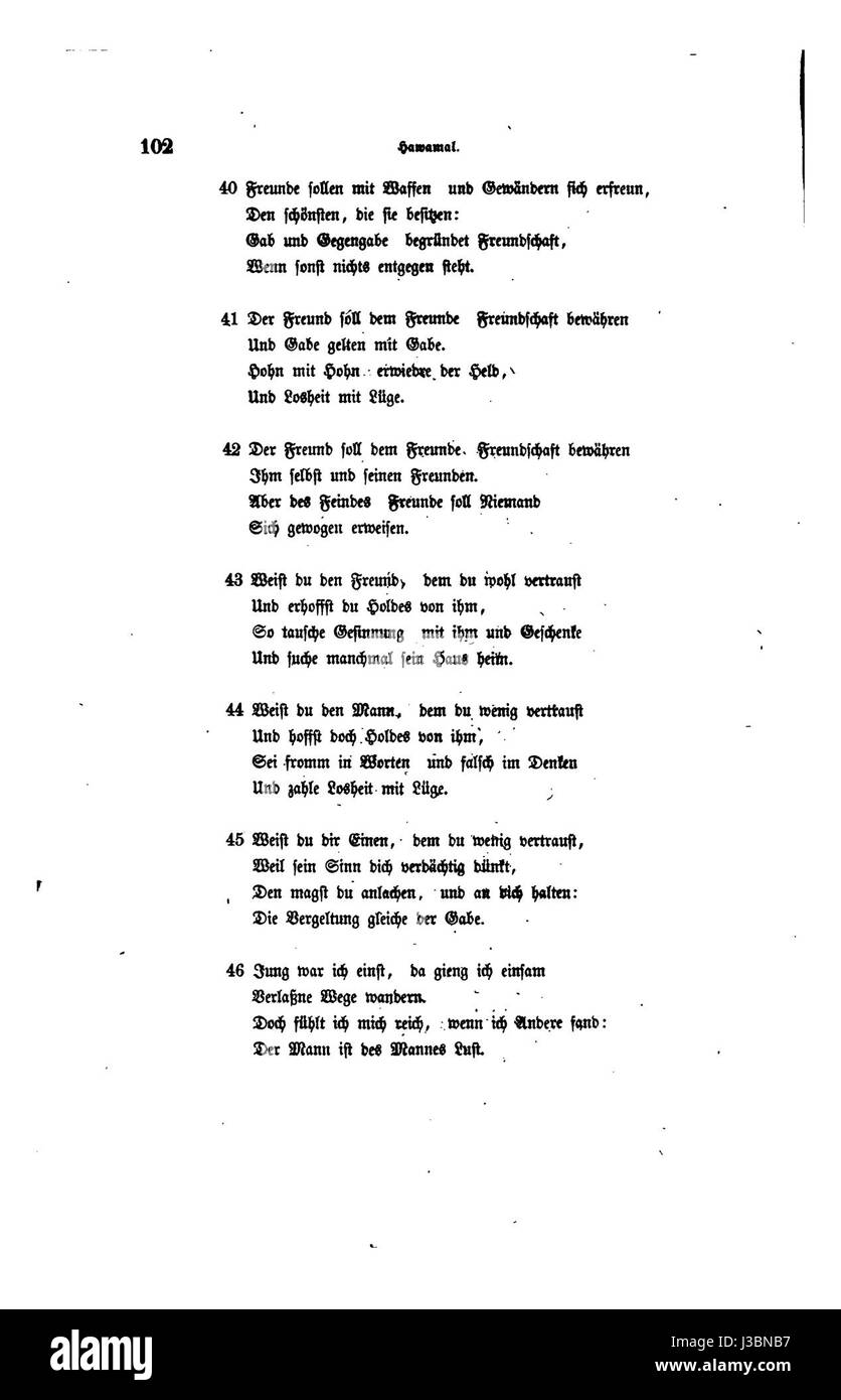 Die Edda Seite 110 Foto Stock