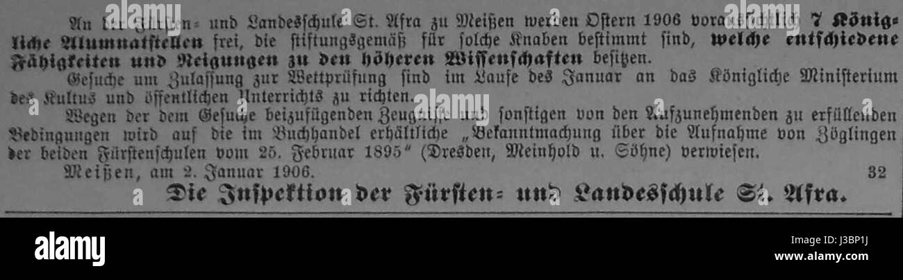 Dresdner ufficiale 1906 001 Afra Foto Stock