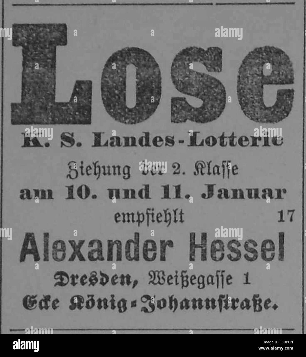 Dresdner ufficiale 1906 001 perdere Alexander Hessel Foto Stock Dresdner ufficiale 1906 001 perdere Alexander Hessel Foto Stock