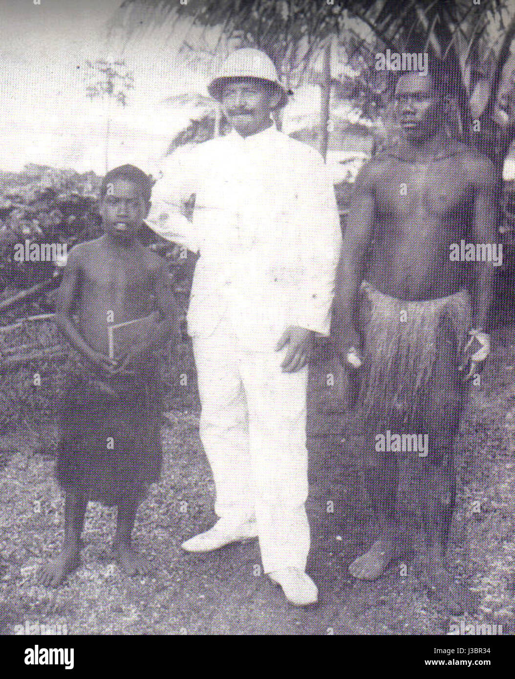 Deutsche Beamte in den Schutzgebieten Foto Stock