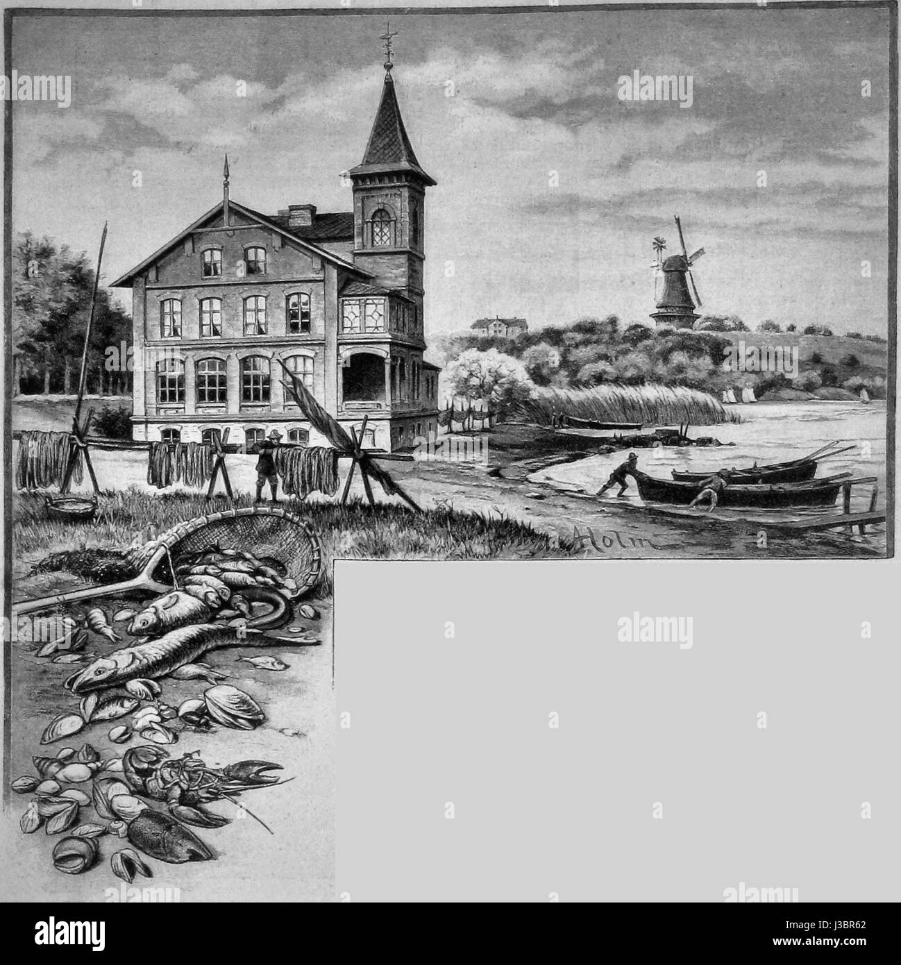 Die Gartenlaube, pubblicato nel 1890, era una popolare rivista tedesca che forniva ai lettori articoli su vari argomenti, tra cui letteratura, cultura ed eventi attuali. La rivista riflette la società tedesca della fine del XIX secolo e la vita intellettuale. Foto Stock