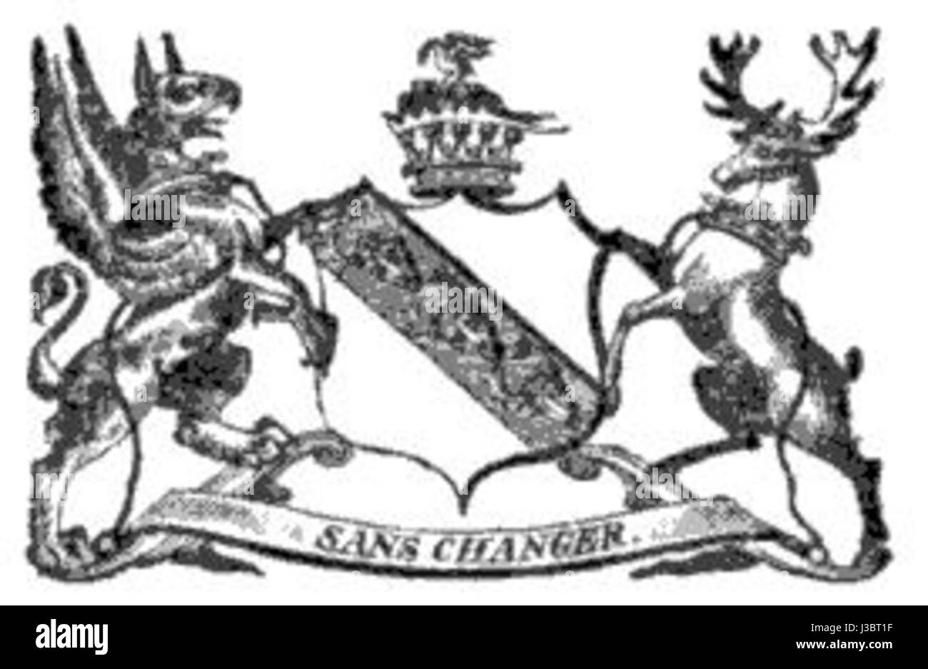 Il conte di Derby era un titolo nella parìa britannica, associato alla famiglia Derby. Il titolo ebbe un ruolo significativo nella storia britannica, in particolare nella politica e nella cultura durante il XIX e XX secolo. Foto Stock