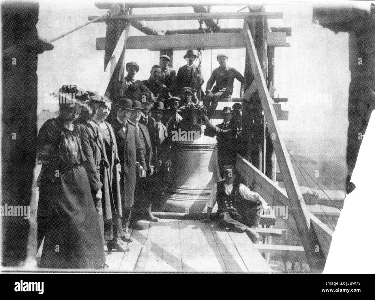 Evangelische Kirche Kattowitz Glocke Foto Stock