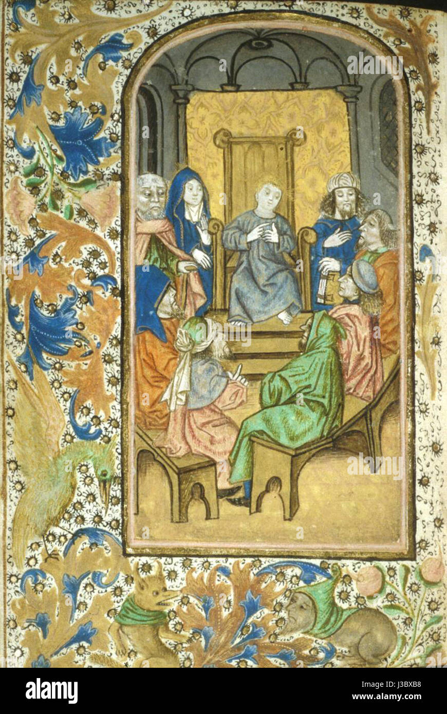 Enkhuisen Libro d Ore (folio 39v) Foto Stock