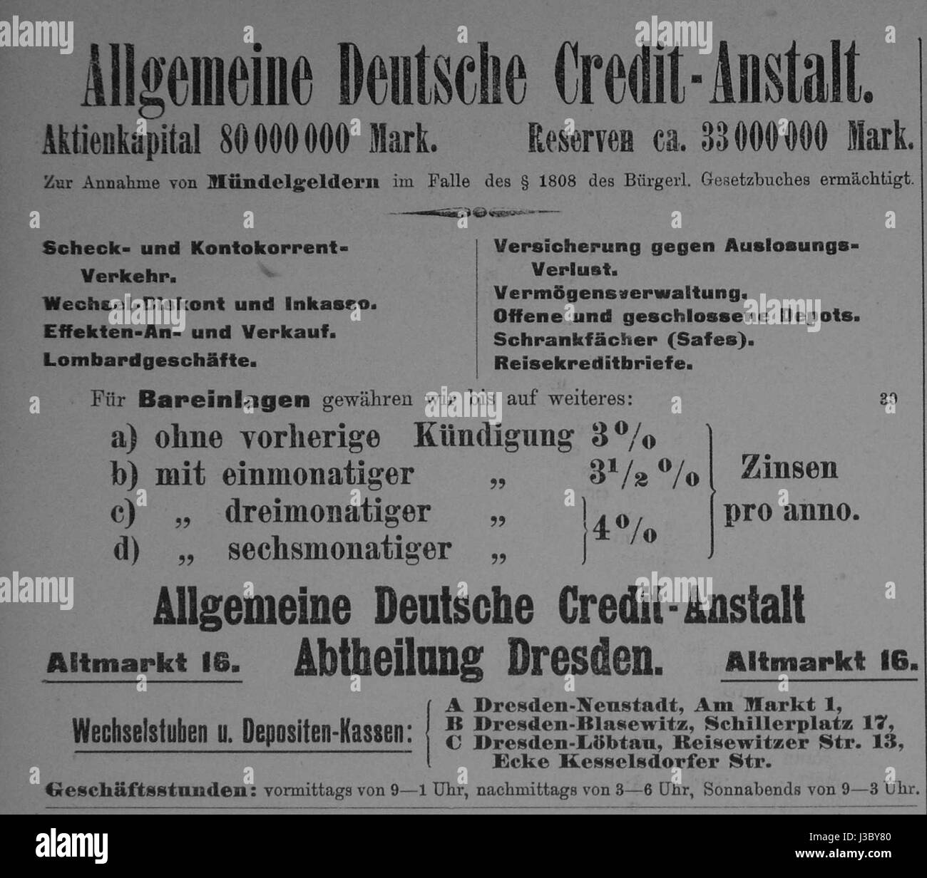 Dresdner ufficiale 1906 002 Credit Foto Stock