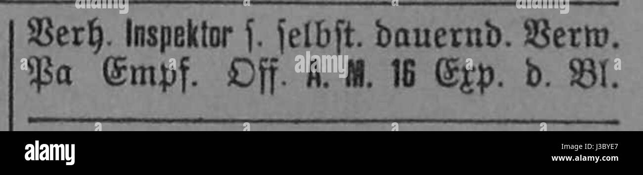 Dresdner ufficiale 1906 002 Inspektor Foto Stock