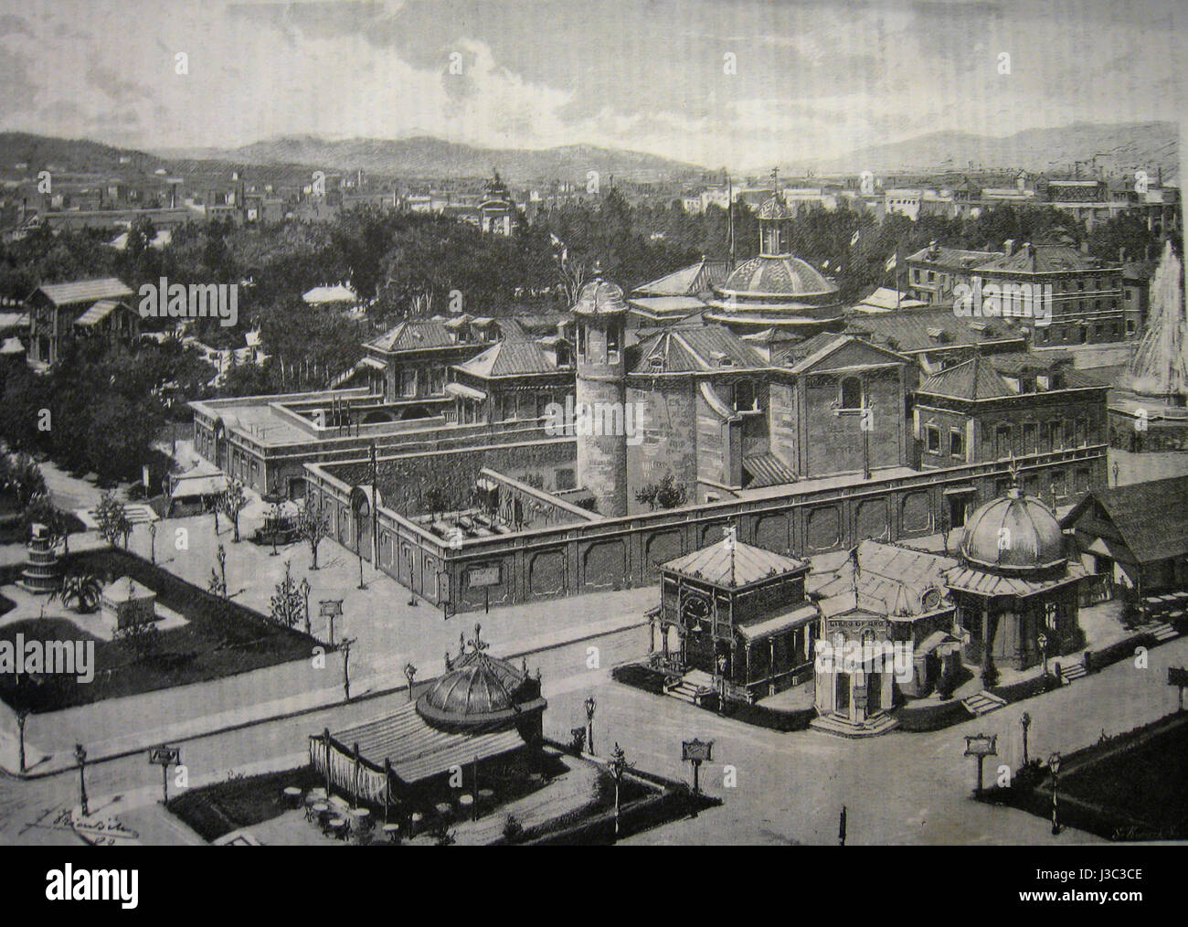 Questo si riferisce probabilmente a un registro ufficiale o a un diario relativo a una mostra (Expo), possibilmente da un evento storico o una vetrina culturale. Il documento potrebbe fornire informazioni dettagliate sulle attività espositive e sulle relative informazioni. Foto Stock