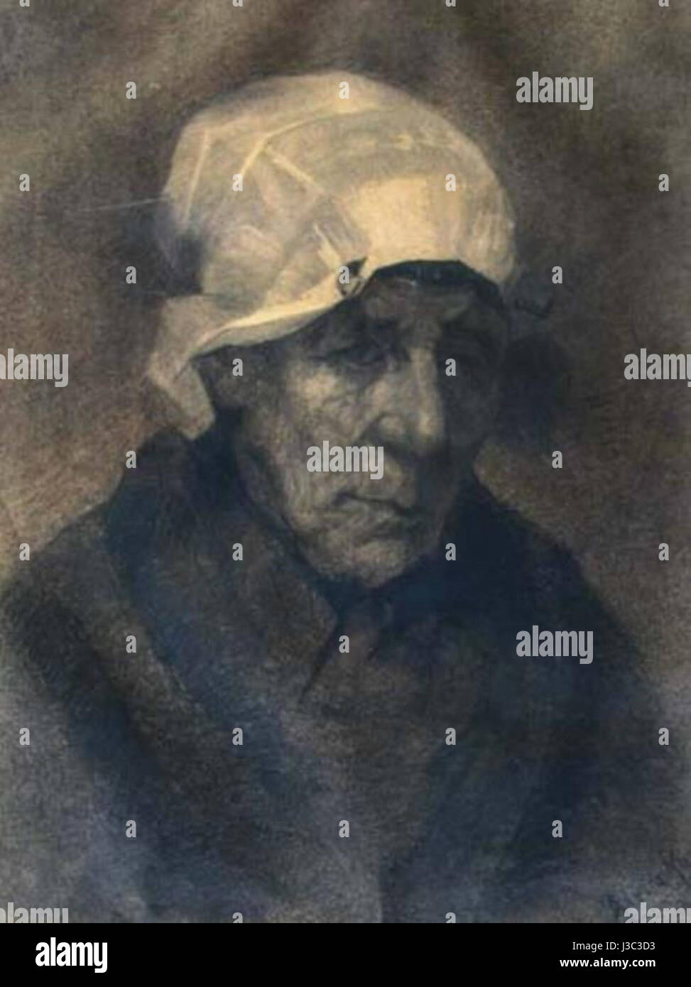 Een vissersvrouw porta Ruijsch Aletta (ca. 1890 1910) Foto Stock