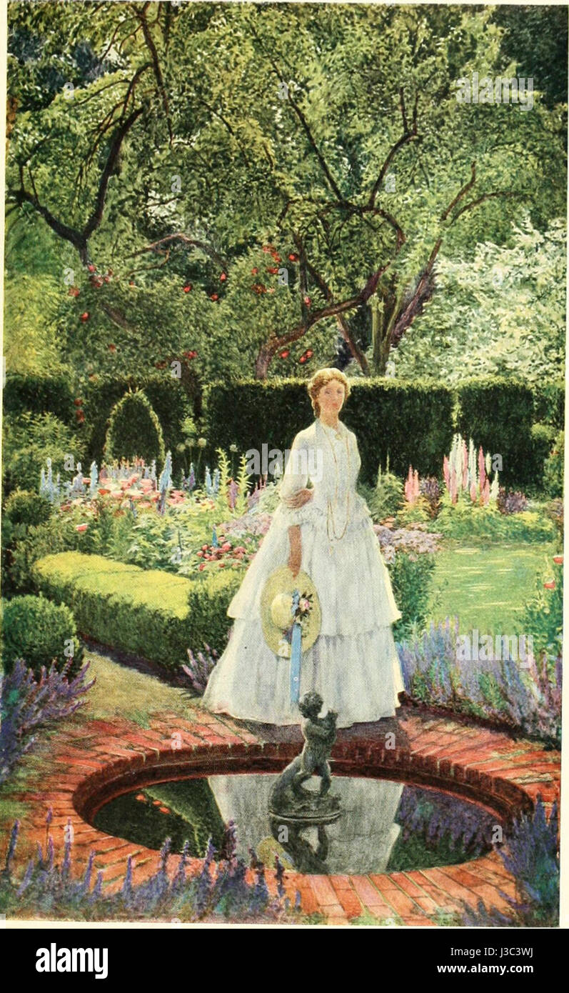 "The Golden Book of Famous Women" è una pubblicazione del 1919 di Eleanor Fortescue Brickdale, con illustrazioni di donne importanti della storia. Il libro mette in evidenza i risultati e le storie di donne influenti in vari campi. Foto Stock