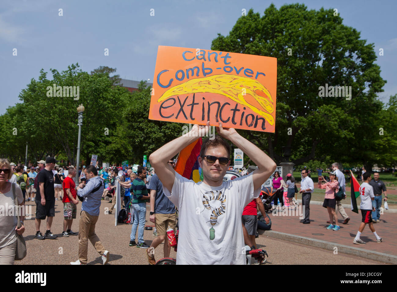 2017 persone il clima di marzo - Washington DC, Stati Uniti d'America Foto Stock