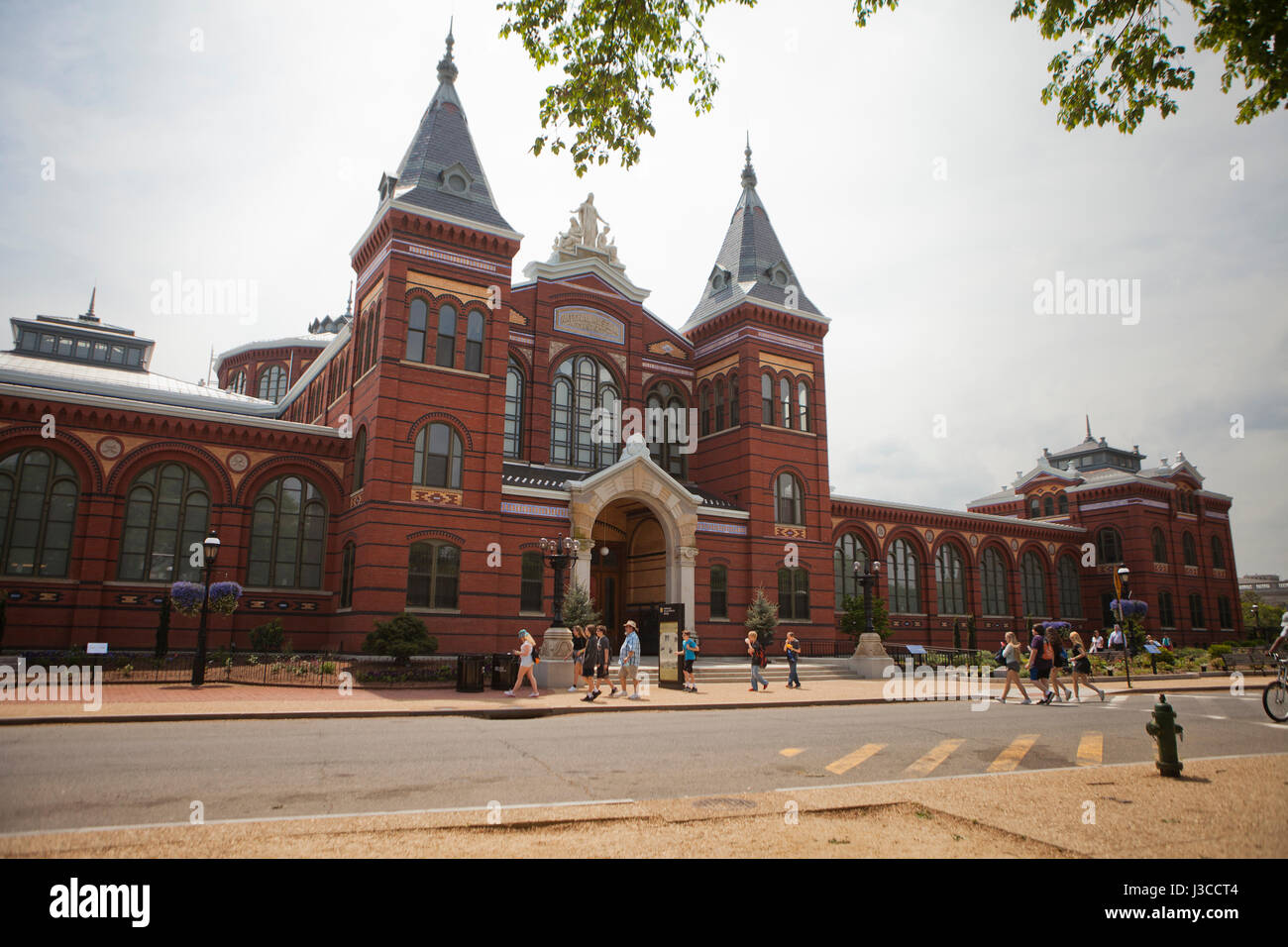 Smithsonian Institution arti e industrie edificio - Washington DC, Stati Uniti d'America Foto Stock