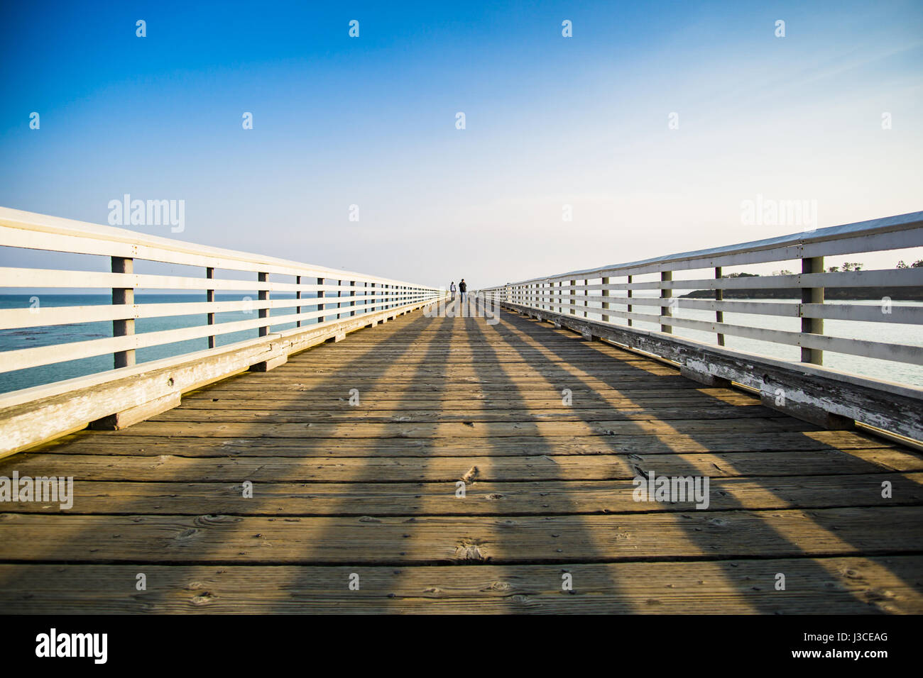 San Simeon Pier nuovo Hurst Castle Foto Stock