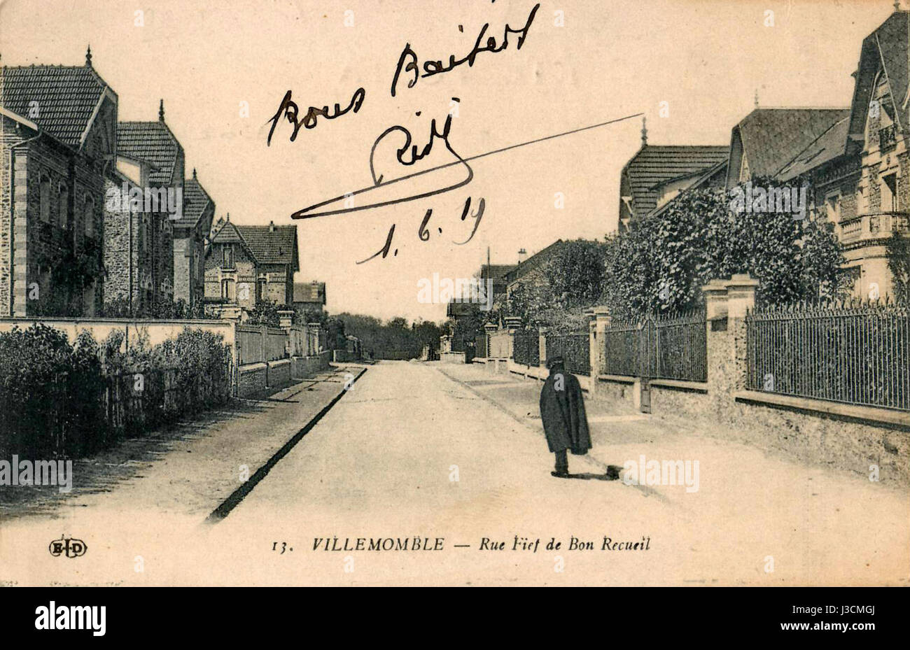 ELD 13 VILLEMOMBLE Rue feudo de Bon Recueil Foto Stock