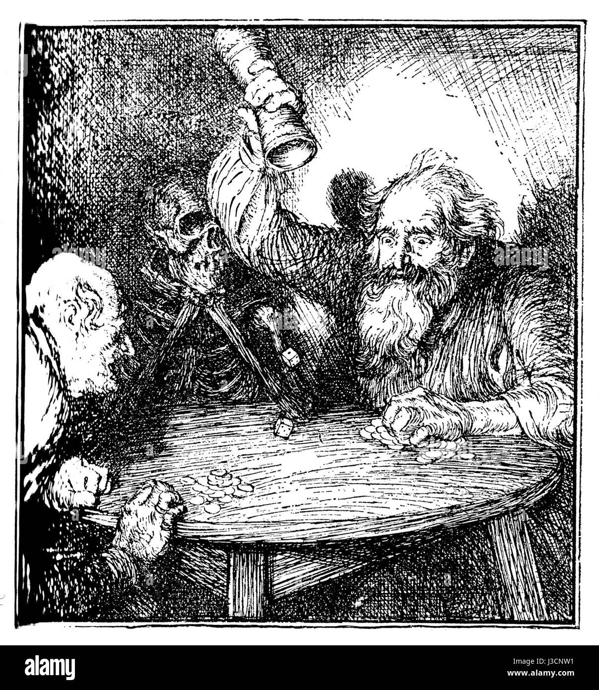 Edmund J Sullivan illustrazioni per il Rubaiyat di Omar Khayyam prima versione quartina 014 Foto Stock