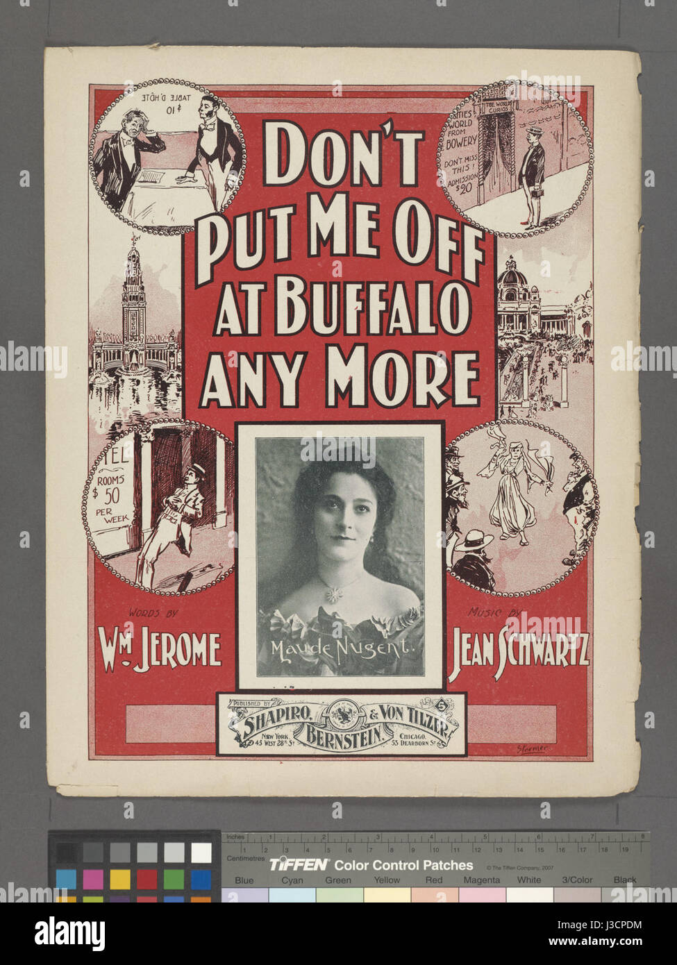 Non mettere me off a Buffalo qualunque; parole da William Jerome; musica da Jean Schwartz (NYPL ADE 1926379 1954442) Foto Stock