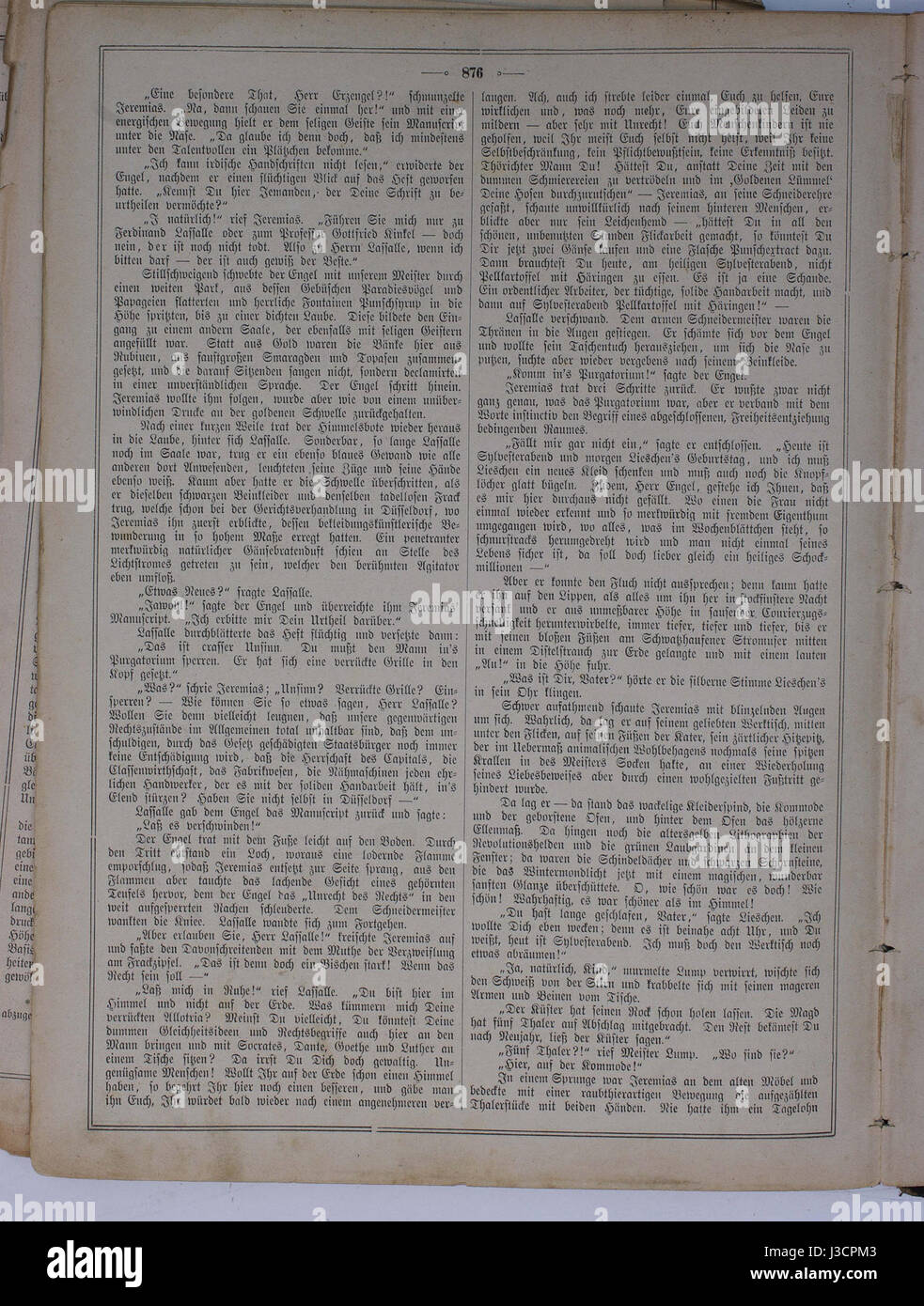 Die Gartenlaube era un'importante rivista tedesca, e questa edizione del 1881 mette in evidenza gli articoli, le illustrazioni e le discussioni culturali di quel periodo. Foto Stock