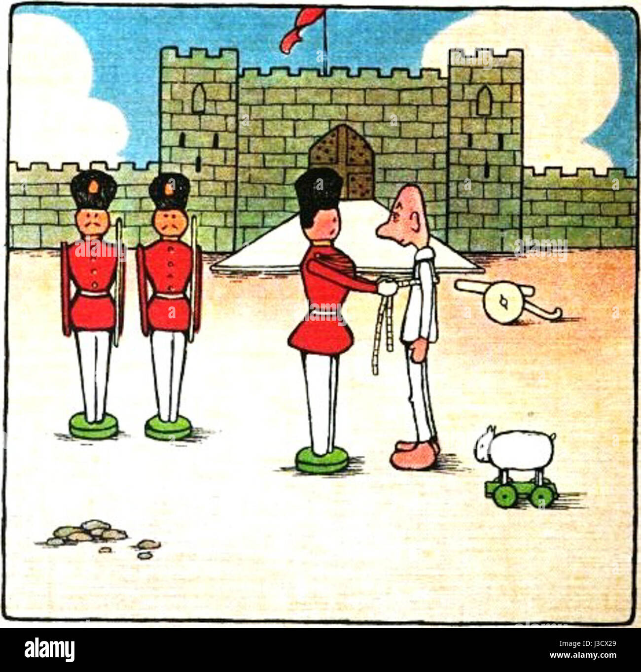 Questo si riferisce a un libro o una storia che coinvolge un personaggio di nome Edward Buttoneye e le sue avventure. A pagina 38 del lavoro è riportata una parte fondamentale del suo percorso, che probabilmente fornisce informazioni sullo sviluppo o sulla trama del characterâ. Foto Stock