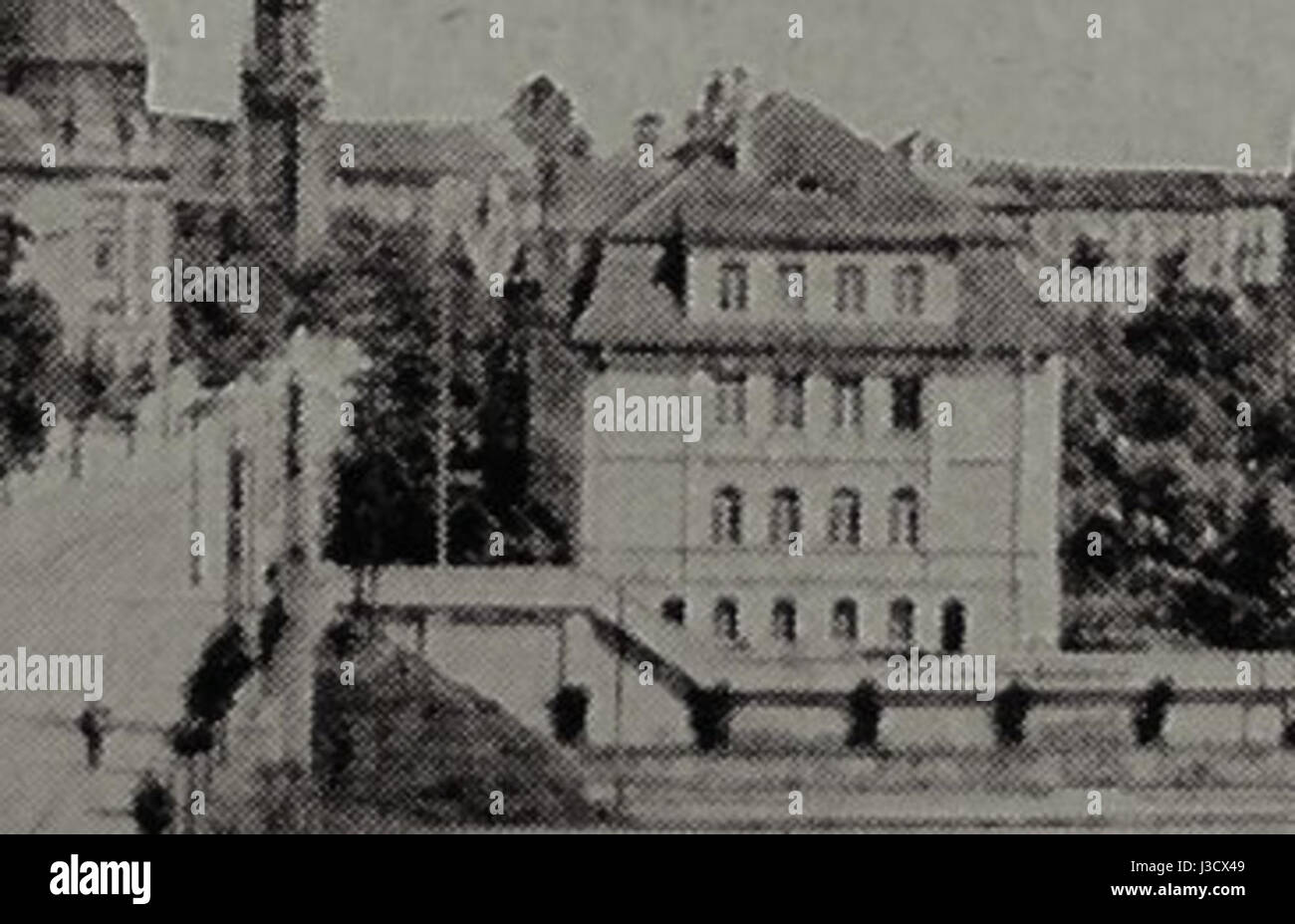 Deutsche Pfandbriefanstalt è un’istituzione finanziaria tedesca e questo riferimento probabilmente indica un evento o un edificio a Poznan, in Polonia, legato alle loro operazioni o alla loro influenza nella regione. Foto Stock