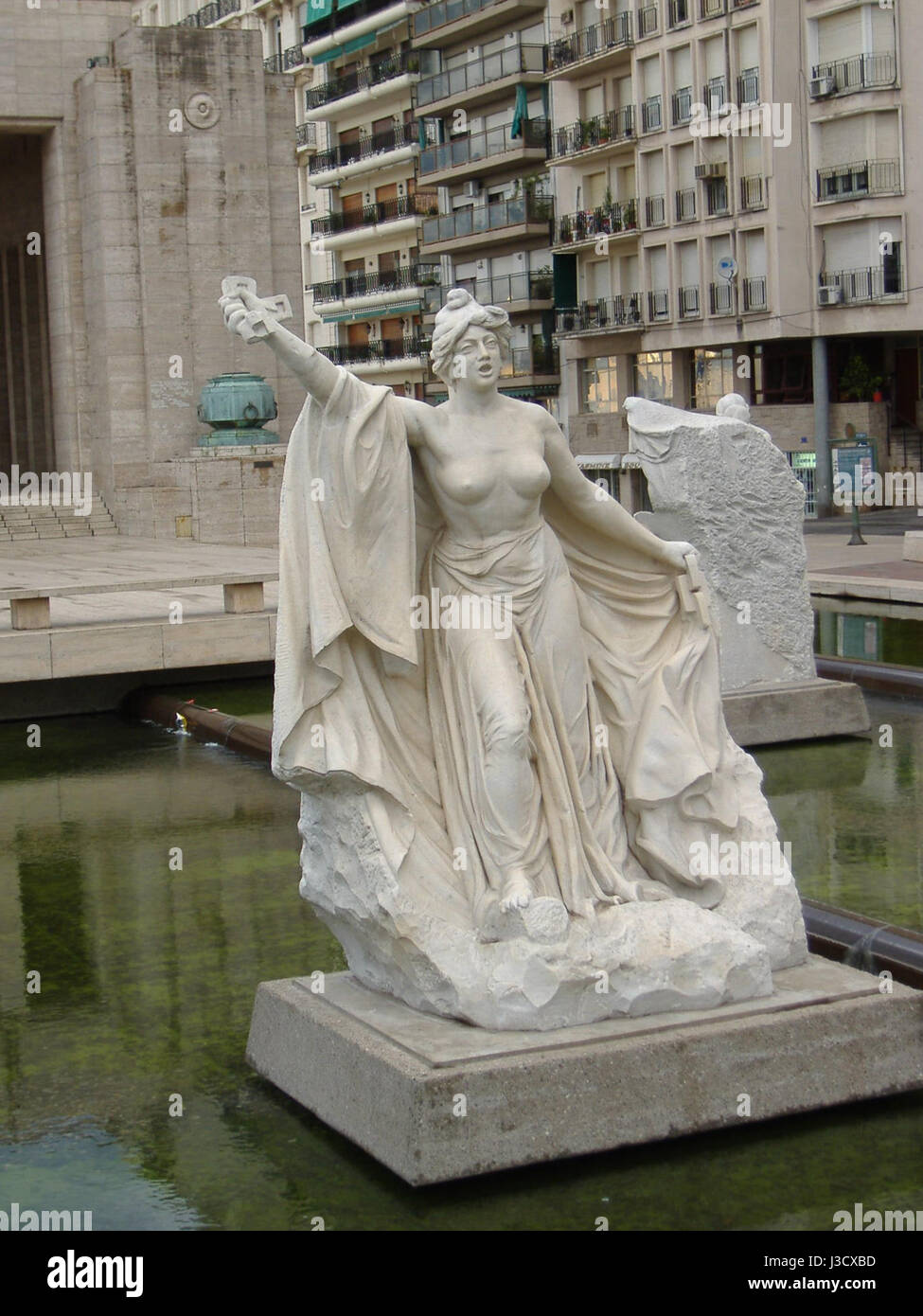 Estatuas de Lola Mora è una serie di sculture monumentali dell'artista argentina Lola Mora, che mostra la sua maestria nell'arte pubblica e i suoi contributi alla cultura argentina. Foto Stock