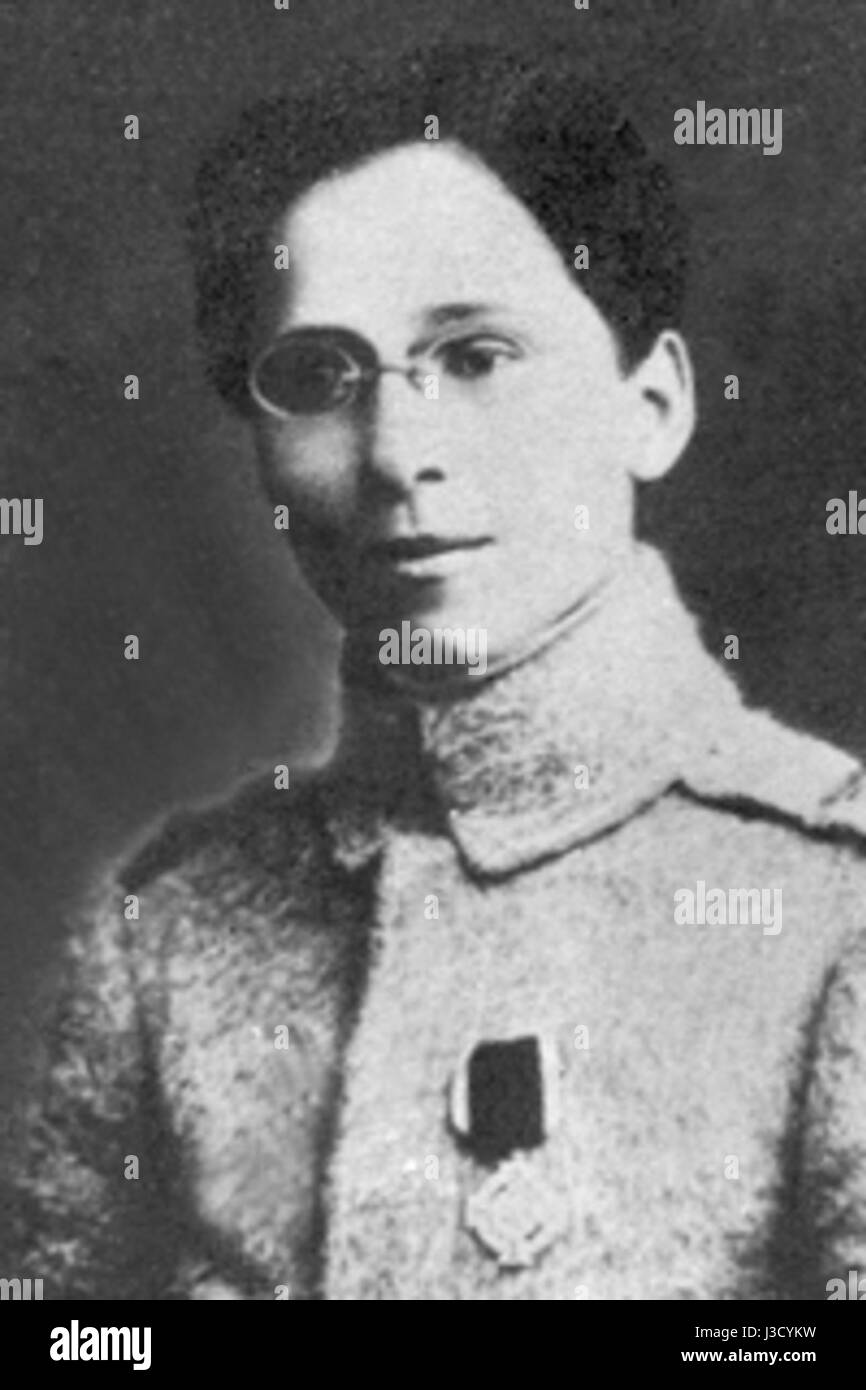 Ecaterina Teodoroiu era un'eroina nazionale rumena, nota per i suoi atti eroici durante la prima guerra mondiale, specialmente nella resistenza militare rumena. Foto Stock