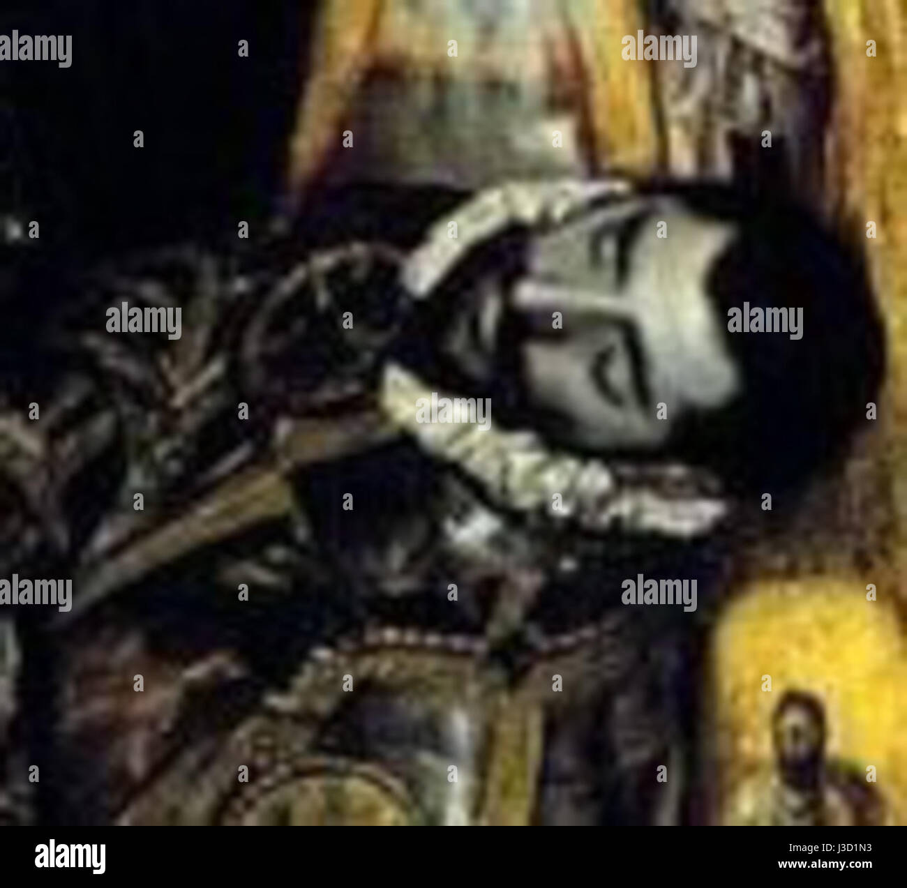 "La sepoltura del conte di Orgaz" di El Greco è un rinomato dipinto che raffigura un momento drammatico nella storia spagnola con simbolismo religioso e figure vivide, creato alla fine del XVI secolo. Foto Stock