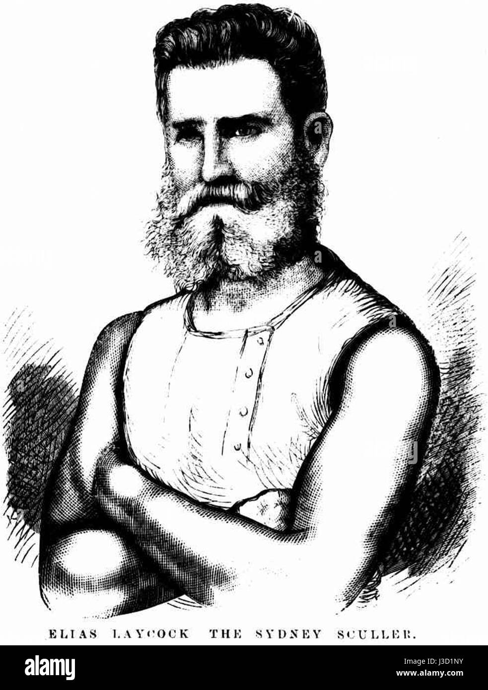 Elias Connell sculler Laycock Foto Stock