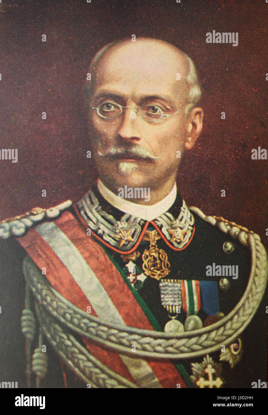 Enrico Cosenz era un capo militare e ingegnere italiano noto per il suo ruolo nell'unità d'Italia e per il suo lavoro nell'ingegneria militare e nella strategia durante il XIX secolo. Foto Stock