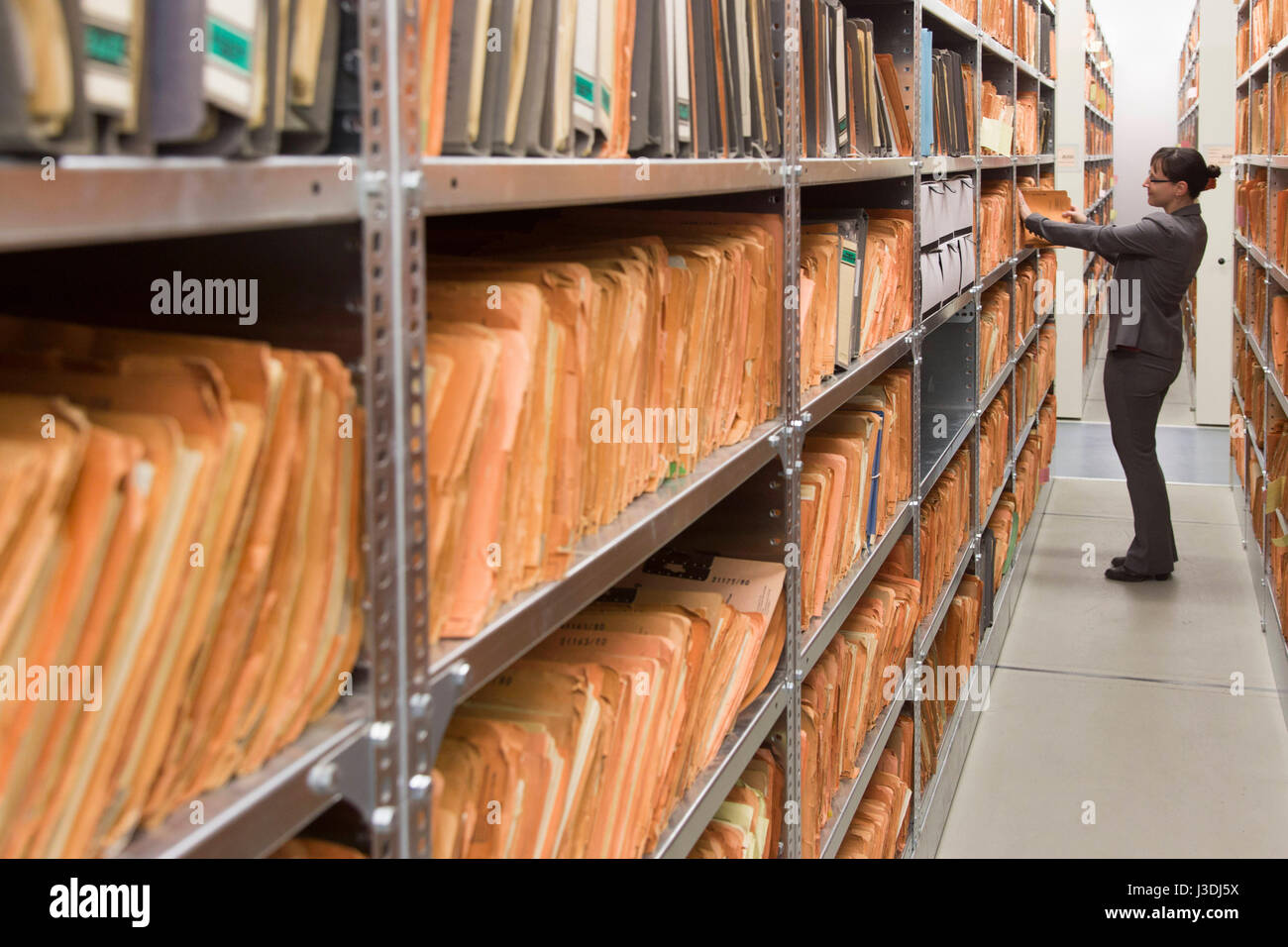 I record di stasi agenzia, BStU Foto Stock