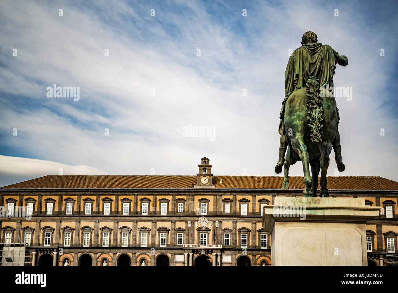 Il Palazzo Reale di Napoli, Italia Foto Stock