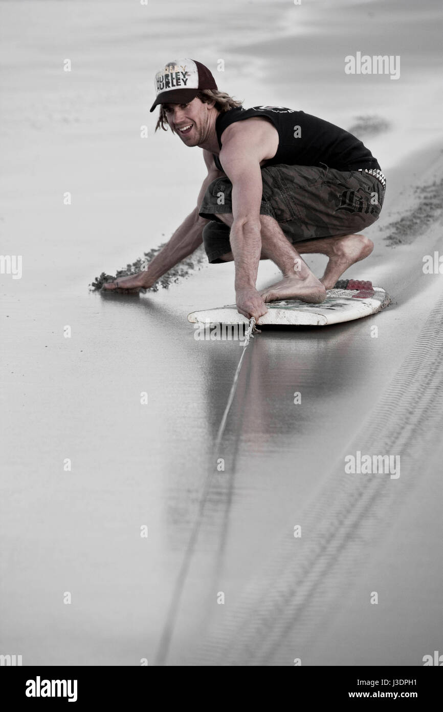 Il surfer Stu Dodd, Australia occidentale, Australia Foto Stock