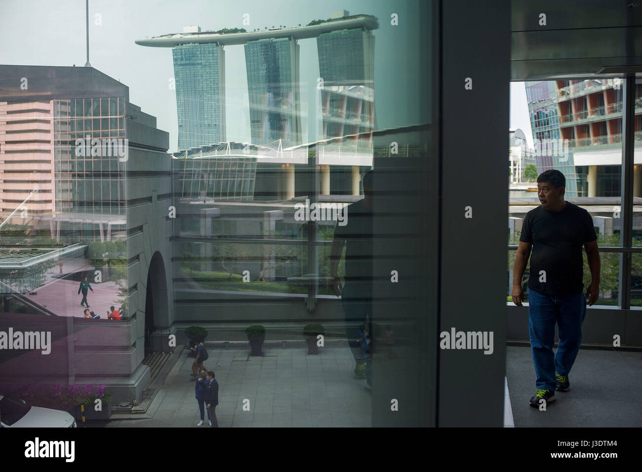 SINGAPORE. 2016. Una vista della baia di Marina Foto Stock