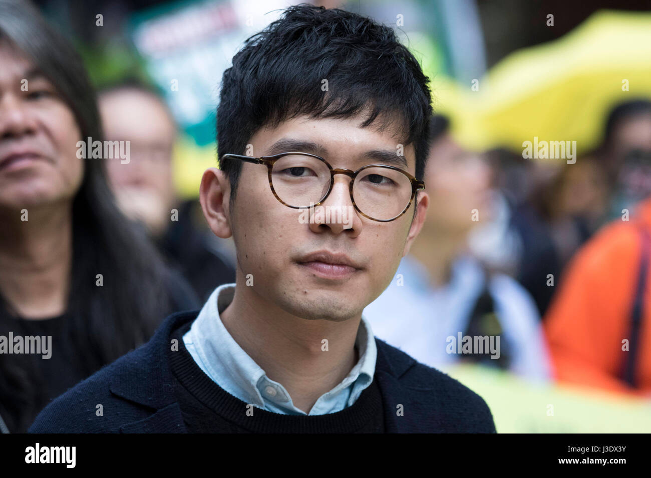 Pro-democrazia marzo a Hong Kong, 2017 Foto Stock