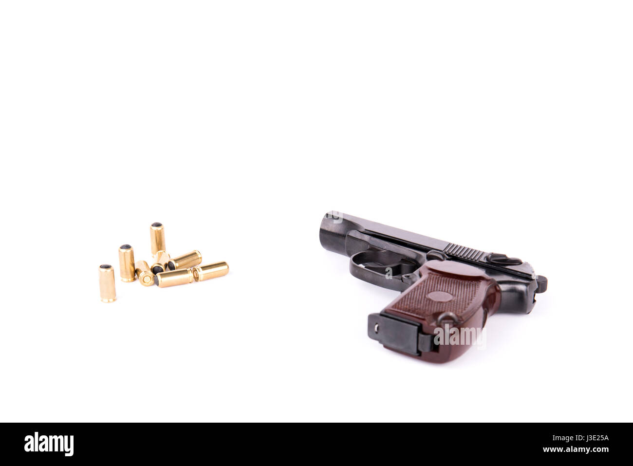 La pistola Makarov o PM è una pistola semi-automatica. Creato da Nikolay Fyodorovich Makarov. Divenne la Unione Sovietica dell standard militari e poli Foto Stock