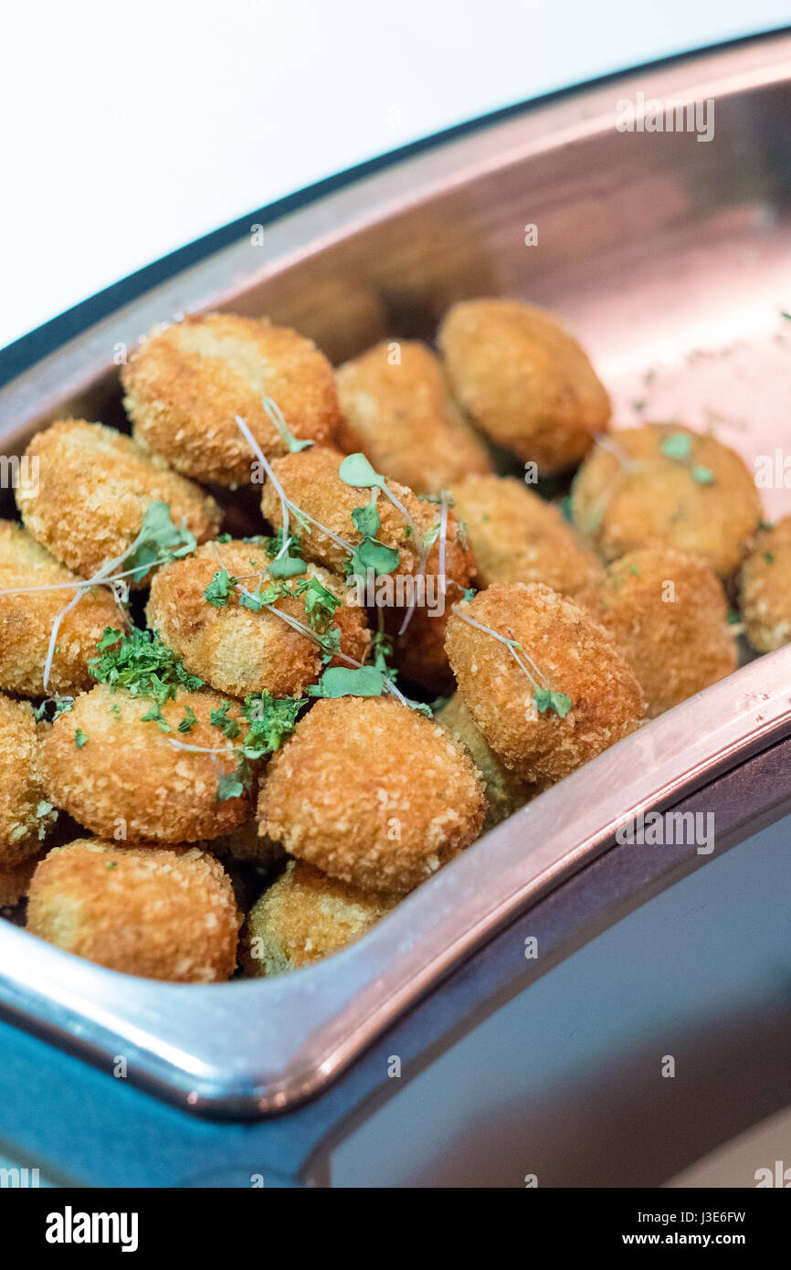 Ricevimento di nozze cibo a buffet Foto Stock